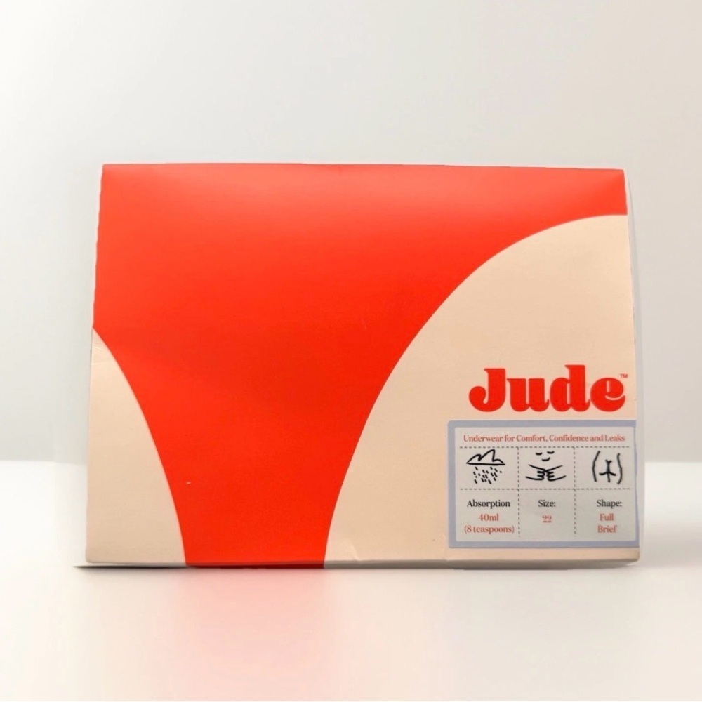 Jude Womens Full Brief 40ml Absorption Underwear Size 22 New In Box